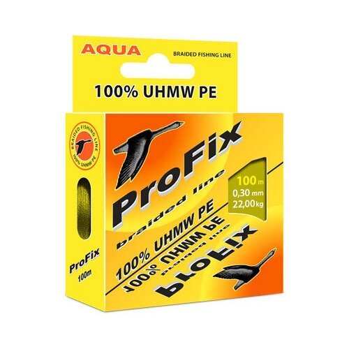 AQUA Плетеный шнур AQUA ProFix brown, d=0,08mm