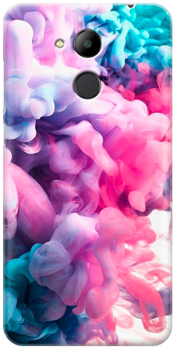 RE: PA Накладка Transparent для Honor 6C Pro с принтом "Розово-голубой дым"