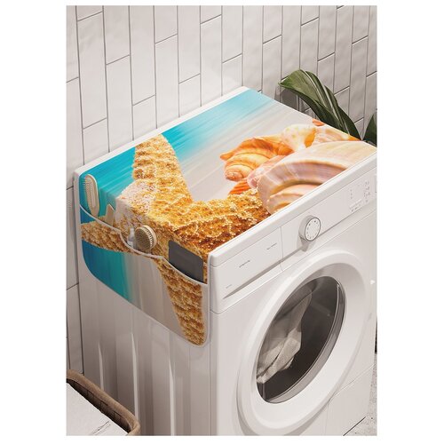 фото Органайзер для хранения "морские сувениры" на стиральную машину, 45x120 см ambesonne