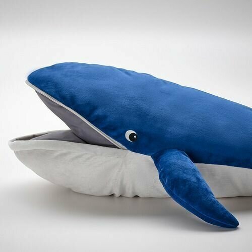 BLAVINGAD IKEA мягкая игрушка икея синий кит 100см