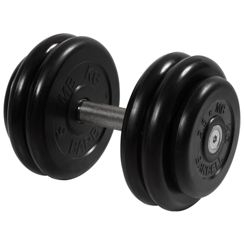 Гантель неразборная MB Barbell MB-FdbM-B черный гантель неразборная mb barbell mb fdbm b серебристый