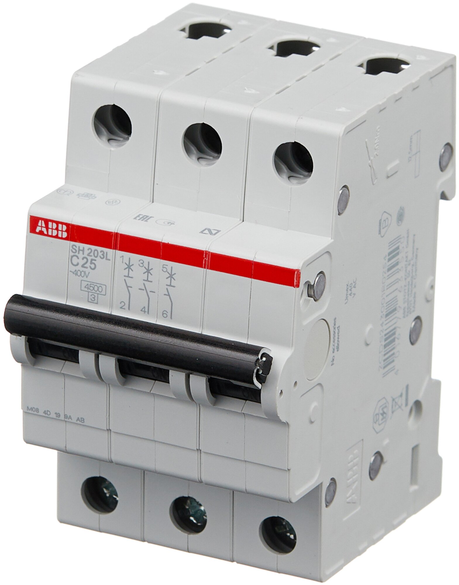 Автоматический выключатель ABB SH203L 3P (С) 45kA