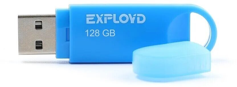 Флешка EXPLOYD EX-128GB-570-Blue 128Gb (EX-128GB-570-Blue)