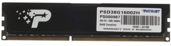 Оперативная память Patriot Memory DDR 3 8Gb 1600Mhz pc-12800 Signature CL11 (PSD38G16002H)