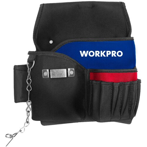 Поясная сумка электрика WORKPRO 600D, 290x270мм WP281015