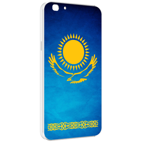 Чехол MyPads герб и флаг казахстана для Oppo A77 / F3 (2017 год) задняя-панель-накладка-бампер