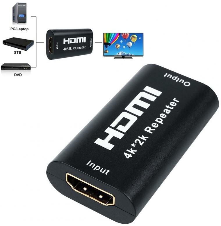 Усилитель сигнала HDMI до 40м, ретранслятор