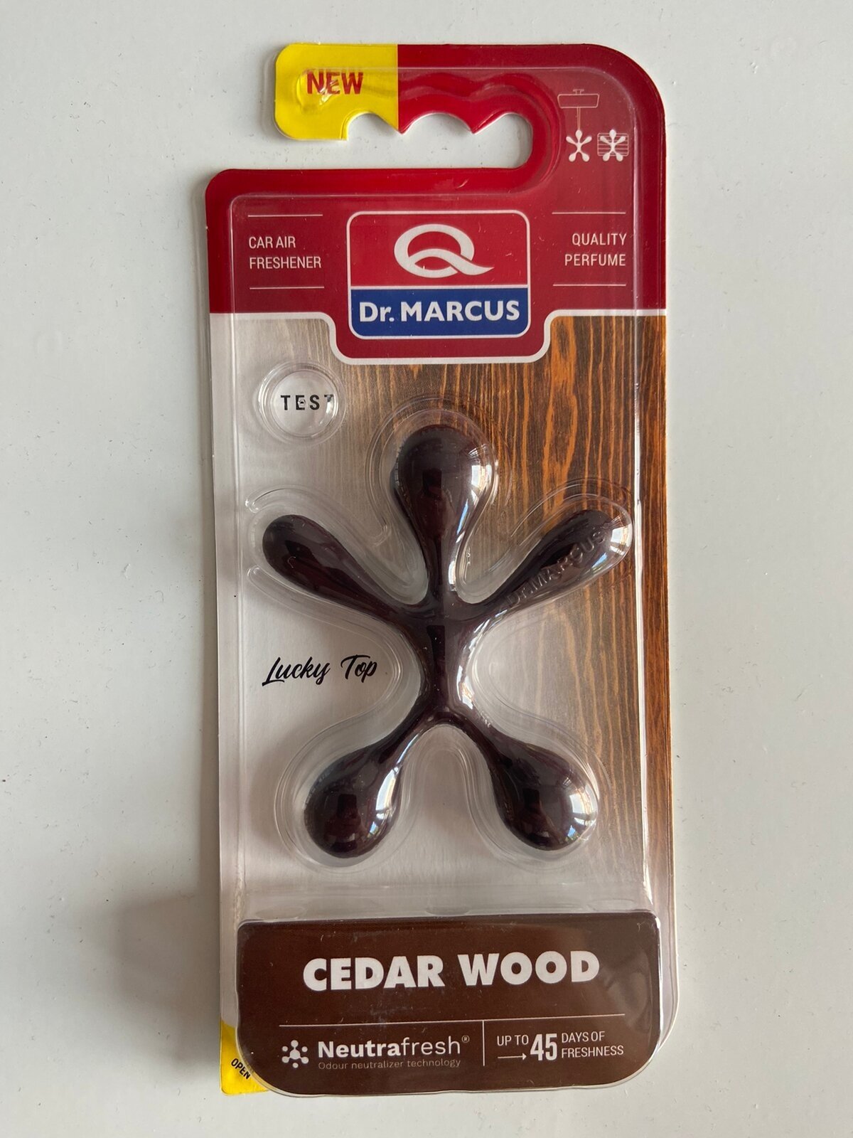 Dr. Marcus Ароматизатор для автомобиля Lucky Top Cedar Wood природный коричневый