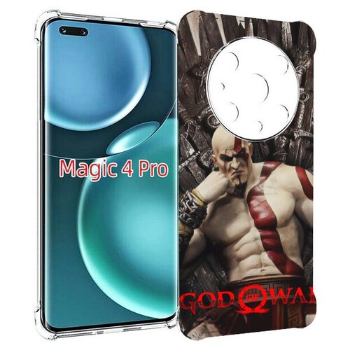 чехол mypads god of war кратос для honor x10 max задняя панель накладка бампер Чехол MyPads God of War Кратос для Honor Magic4 Pro / Magic4 Ultimate задняя-панель-накладка-бампер