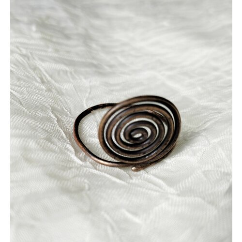 фото Кольцо плетеное, медь, чернение, размер 20, черный нет бренда