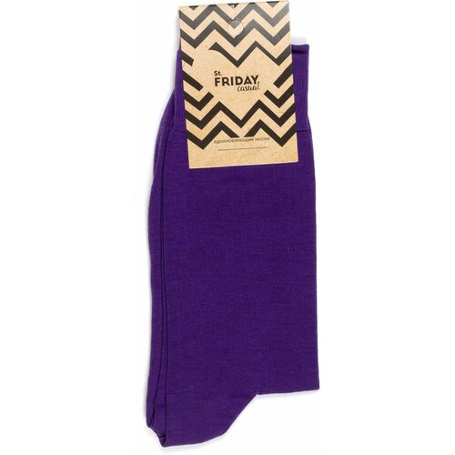 Носки  унисекс St. Friday, 1 пара, классические, размер 42-46, фиолетовый