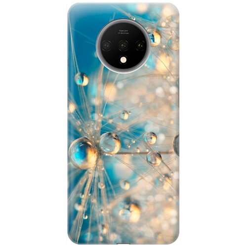 фото Re:pa накладка transparent для oneplus 7t с принтом "одуванчик в капельках"