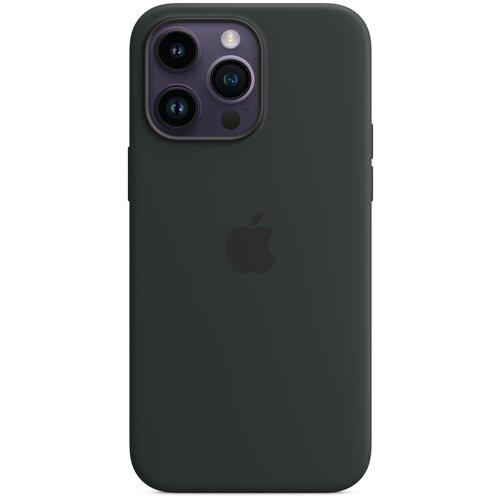 Чехол Apple iPhone 14 Pro Max Silicone Case with MagSafe - Midnight / Темная ночь черный