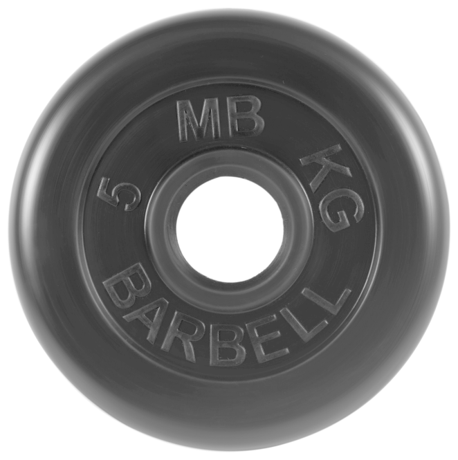 Диск обрезиненный MB Barbell 51 мм 5 кг MB-PltB51-5 .