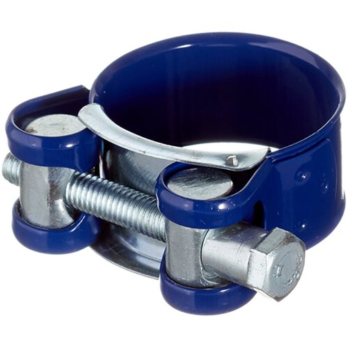 Хомут силовой Hard-Fix 32-35 мм оцинкованная сталь с полимерным покрытием одноболтовый