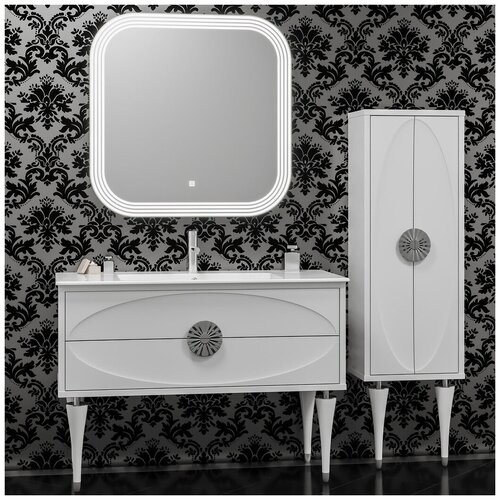 фото Мебель для ванной opadiris ибица 120 (тумба с раковиной + зеркало)