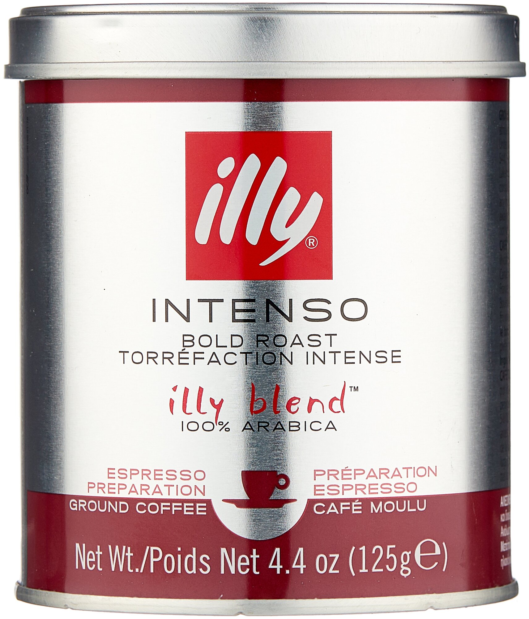 Кофе молотый Illy Intenso темная обжарка, 125 г