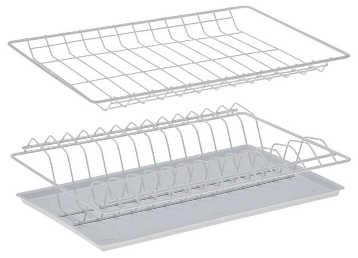 Комплект посудосушителей с поддоном для шкафа 40 см, 36,5x25,6 см, цвет белый