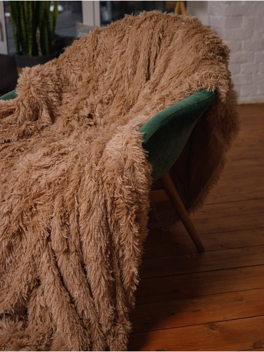 Плед травка 220х240 евро на диван кресло - фотография № 3