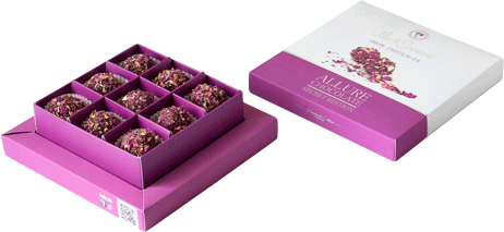Коллекция шоколадных конфет в подарок Mark Sevouni "Аллюр" ALLURE роза, Армения, 100г - фотография № 3