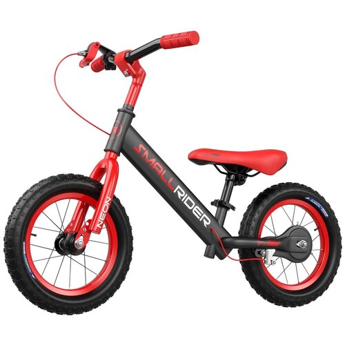 Детский беговел с надувными колесами и тормозом Small Rider Ranger 3 Neon (красный), MEGA002