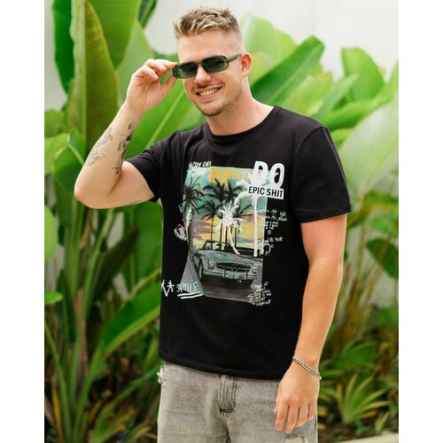 фото Футболка sahar, размер xl, зеленый, белый