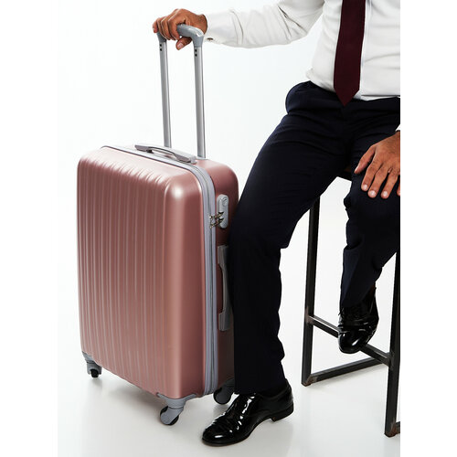 Чемодан Feybaul, 30 л, размер S, золотистый