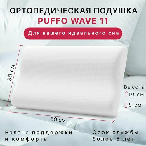 Подушка ортопедическая для сна с эффектом памяти взрослым