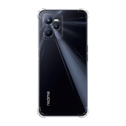 Противоударный силиконовый чехол на Realme C35 / Реалми C35, прозрачный силиконовый чехол на realme c35 реалми c35 прозрачный