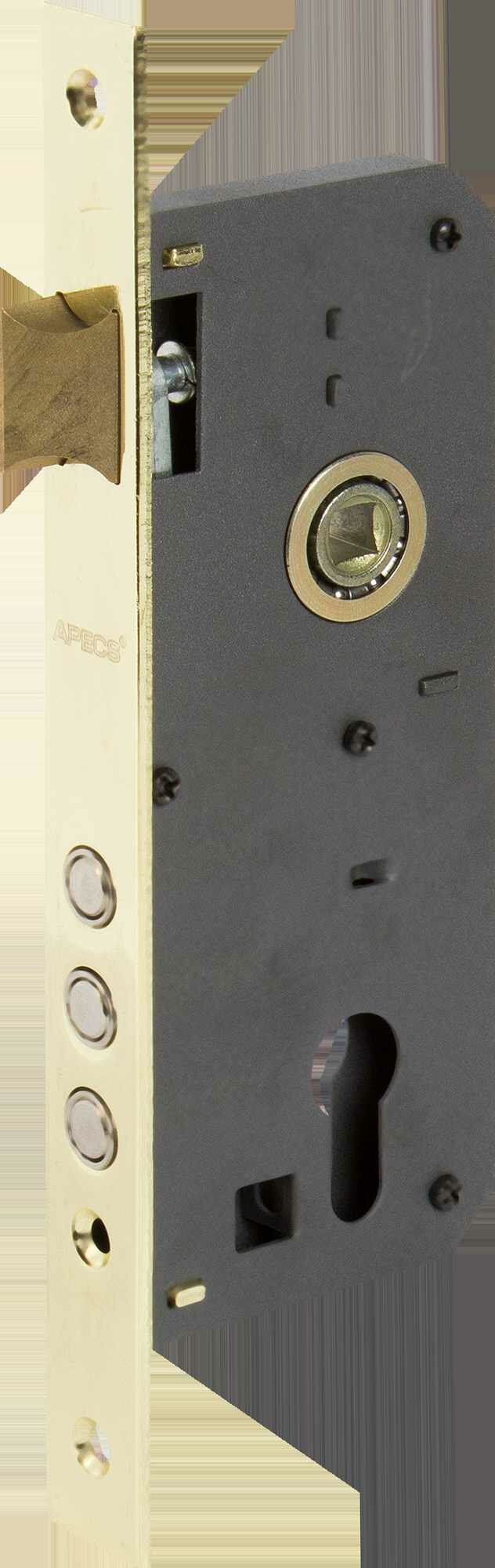 Замок врезной Apecs 2600-G цвет золото