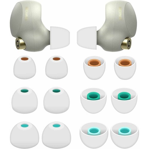 silicone ear tips for sony wf 1000xm4 eartips wf 1000xm3 true wireless earbuds tips earplugs earphone silicone case ear cap 6pcs Амбушюры Sony WF-1000XM5, 1000XM4, 1000XM3, C700N, C500