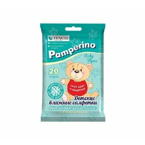 Влажные салфетки для детей Pamperino антибактер. (20шт х уп)