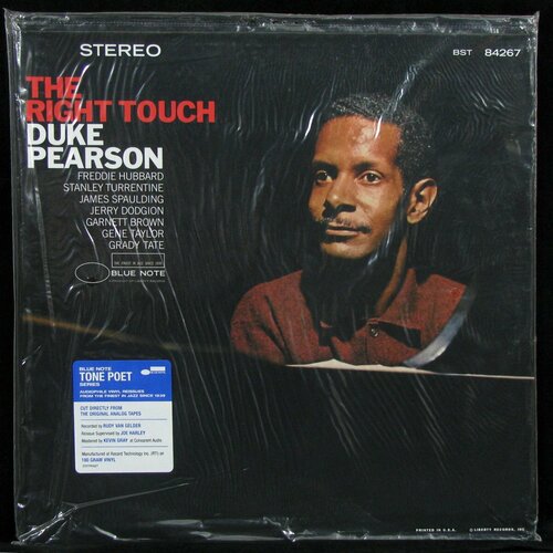 Виниловая пластинка Blue Note Duke Pearson – Right Touch pearson duke виниловая пластинка pearson duke right touch