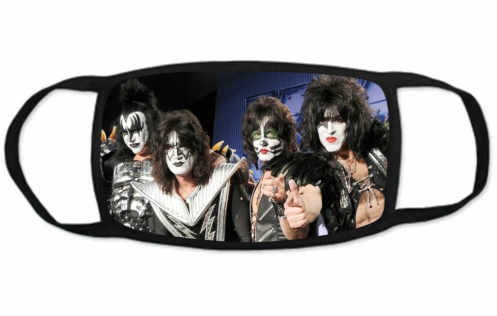 Маска защитная тканевая на лицо Kiss, Кисс №6, Детская - 18 на 10 см