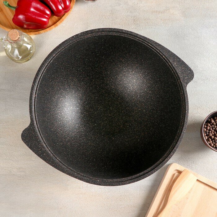 Казан для плова Kukmara Granit ultra, 6 л, антипригарное покрытие