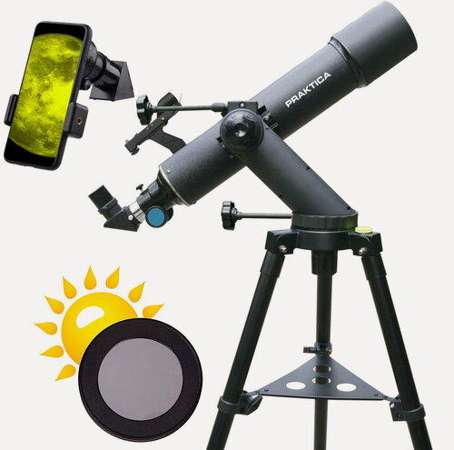 Изображение товара Телескоп Praktica Vega 90/600, с солнечным фильтром, трекер, адаптер для смартфона, LED искатель