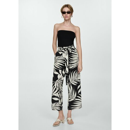 фото Брюки mango outlet twist, размер s, черный