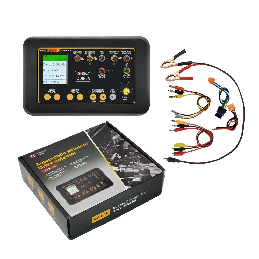 QDB 3A 2A усовершенствованный тестер 12 В 24 В автомобильные тестеры катушек зажигания обнаруживает двигатель электронный детектор неисправностей драйвер ШИМ-генератор, QDB 3A