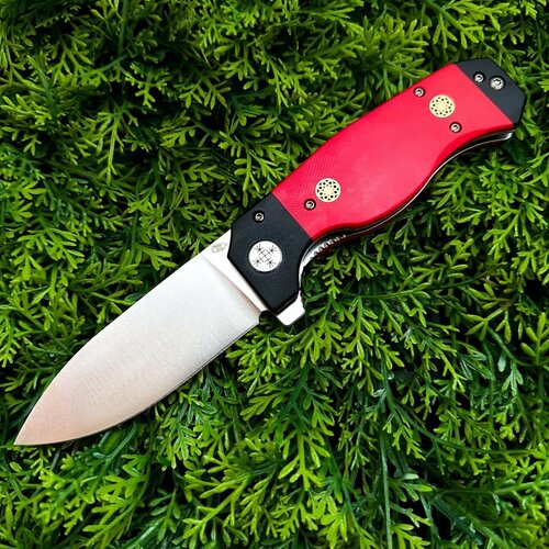 Складной нож Reptilian Север-02 сталь VG-10, рукоять Black/Red G10