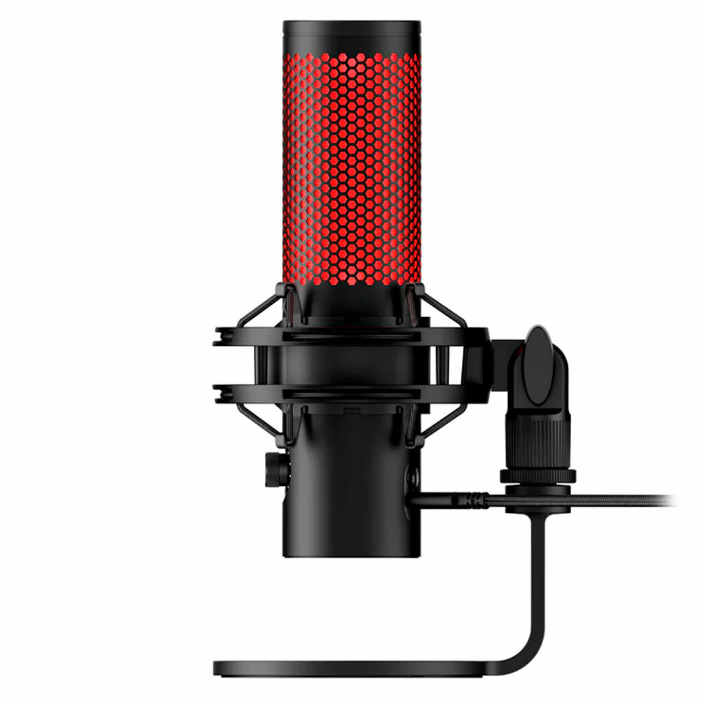 Микрофон HyperX "QuadCast 2", для стриминга, RGB-подсветкой, USB, чёрный — фото 1