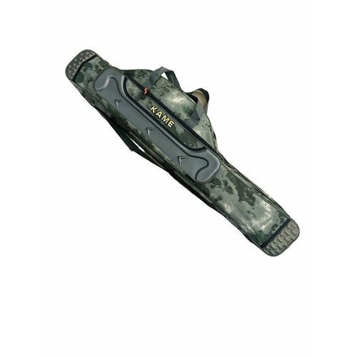 Чехол Kame для снастей и удочек, с 3 отделениями 110 см, зеленый (Мох)