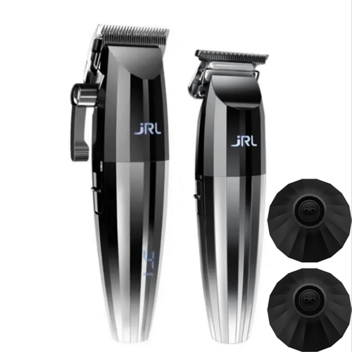 JRL 2020C Машинка для стрижки волос 2020T Триммер Серебристый с двумя зарядными базами