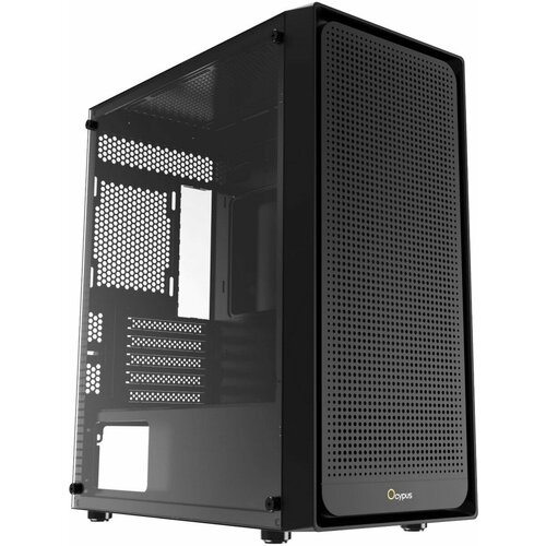 Корпус MiniTower Ocypus Gamma C50 BLACK (mATX, без БП, 2xUSB1.1 Type-A+USB3.2 Type-A) (Gamma-C50-BKG000XX-GL)