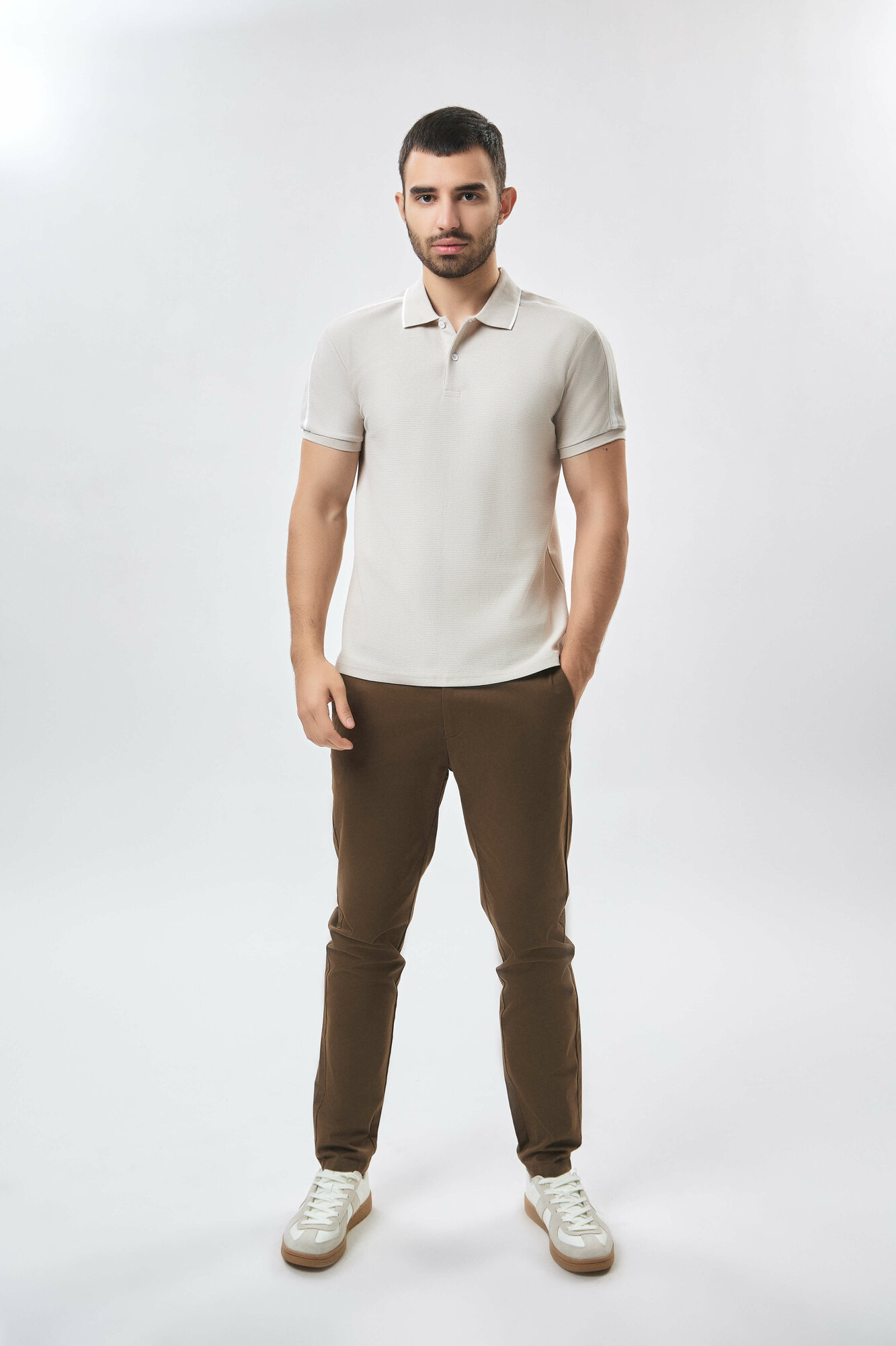 Поло спортивное TERRA PRO TERRA PRO, размер S, whisper white — фото 1