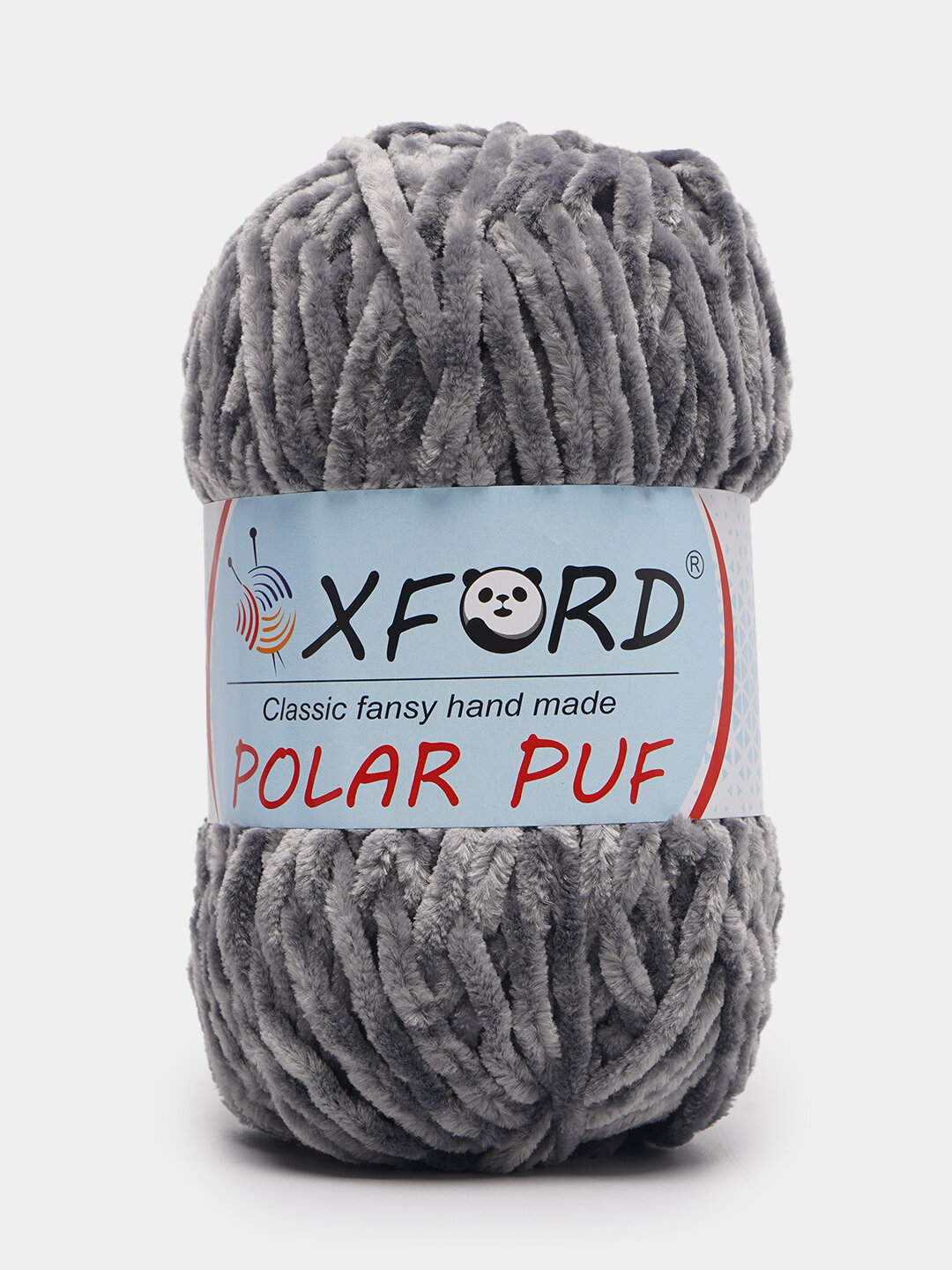 Пряжа для вязания полар пуф 100%, 100г, 110м, однотонная, полестер