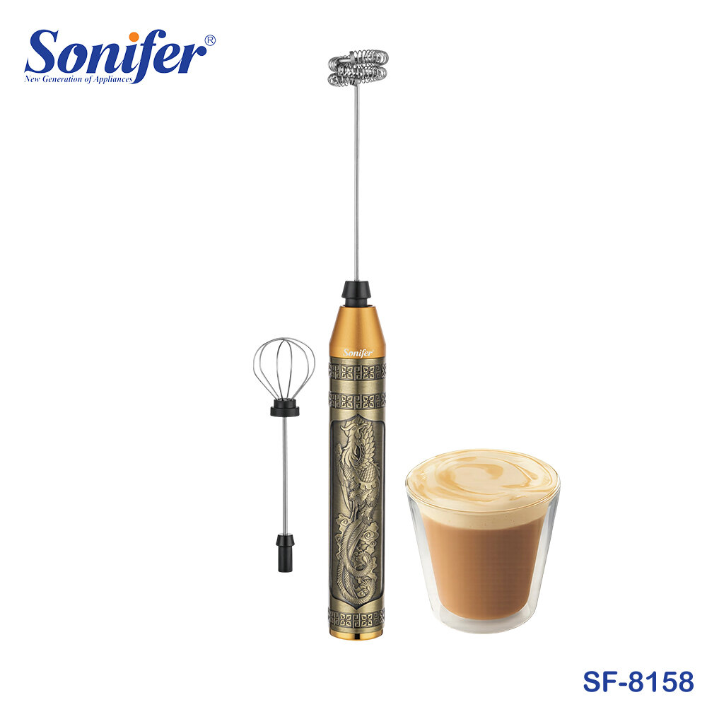 Капучинатор ручной Sonifer SF-8158, вспениватель для молока и кофе, из нержавеющей стали 304