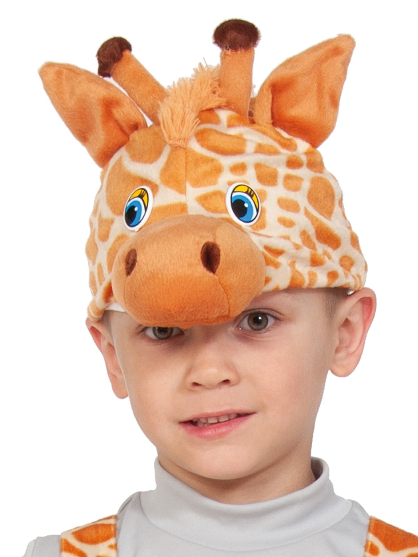 Шапочка Жираф 4020 Карнавалофф для детей от 3 до 6 лет 52-54см — фото 1