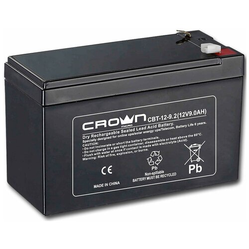 Аккумулятор для ИБП Crown micro CBT-12-9.2