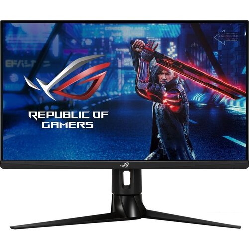 Монитор Asus 27 ROG Strix XG27AQ темно-серый IPS LED 16:9 HDMI M/M матовая HAS Piv 400cd 178гр/178гр 2560x1440 170Hz G-Sync DP 2K USB 8.6кг 27 монитор asus rog strix xg276q 170 гц 1920x1080 ips черный