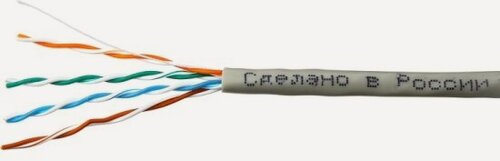 Изображение товара Кабель Skynet Premium UTP indoor 4x2x0,51, медный, FLUKE TEST, кат.5e, однож, 100 м, box, серый